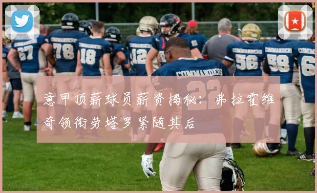 意甲顶薪球员薪资揭秘：弗拉霍维奇领衔劳塔罗紧随其后